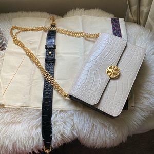 Tory Burch Chelsea Croc Embossed shoulderbag